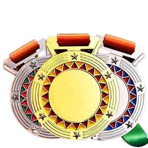 पूर्ण कस्टम राउंड स्पोर्ट्स प्रतियोगिता पदक स्वर्ण प्लेटेड मिश्र धातु डिजिटल प्रिंटिंग कास्ट और उत्कीर्ण डिजाइन टॉपवेल ब्रांड - Product Image 1