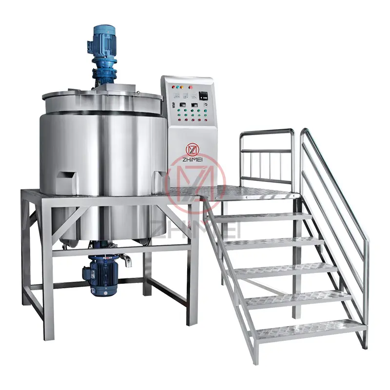 Industrieën Cosmetische Mengmachine Verwarmer Agitator Tank Vloeibare Mengtank Voor Cosmetische Mixer Fabricage Machines