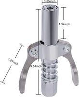 Haute pression 1000 PSI Double poignée lubrifiant graisse seringue buse verrouillage rapide pistolet à graisse coupleur