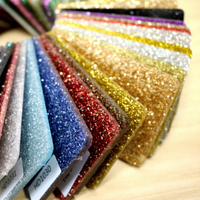 Planche en PMMA multicolore scintillante avec surface lisse, plaque acrylique brillante pour le bricolage et la production de badges personnalisés