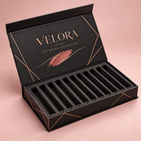 Boîtes d'emballage personnalisées pour rouge à lèvres et gloss, boîtes cadeaux cosmétiques rigides en carton de luxe avec insert en EVA, fabricant