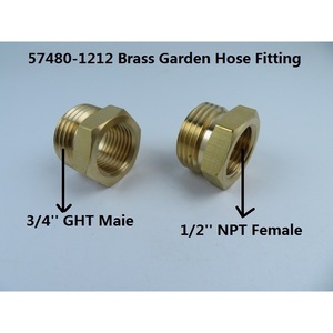 Garden Hose Fittings 3/4 Ght Male 1/2 Npt Female Copper Pipe Adapter Connectors For Bulk Hose Durable Ansi Standard - Product Image 5