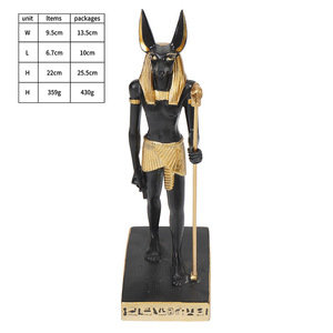 Figura de Anubis <span class=keywords><strong>en</strong></span> Resina Pintada a Mano, Decoración de Halloween para el Hogar, Recuerdos Turísticos Egipcios, Regalos para Sala de Estar, Venta al por Mayor - Product Image 4