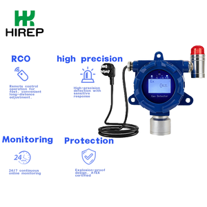 HIREP Atex-Certified New Liquid Crystal Display Hydrogen Sulfide Fixed Power Supply Gas <strong>Detector</strong> 0-50ppm Sound+Light Alarm - Product Image 1