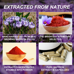 LIFEWORTH 순수 사프란 추출물 식욕 억제제 체중 감량 신진 대사 부스터 다이어트 여성과 남성을위한 - Product Image 3