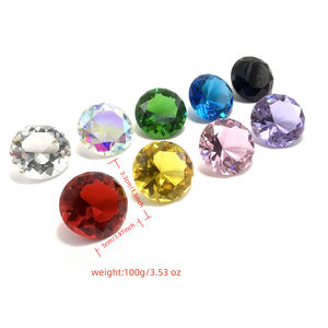 <span class=keywords><strong>Presse</strong></span>-papiers en cristal poli en forme de diamant, personnalisable avec option d'impression pour décoration sur le thème de l'amour, vente en gros - Product Image 2