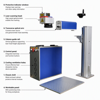 Machine de marquage laser UV Tounjen 3W 5W 10W 355nm, source JPT, refroidissement par eau, CNC, haute précision, pour verre, plastique, PCB