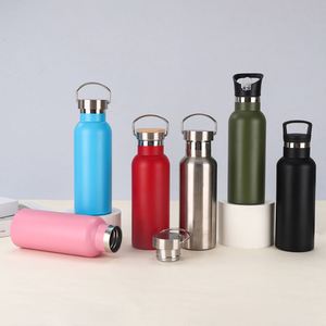 Wide Mouth for Mountaineering 304 Stainless Steel American Style Vacuum Outdoor Sports Water <b>Bottle</b> Flask Tumbler With Handle - Product Image 5