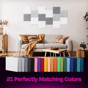 सजावट पर्यावरण के अनुकूल उच्च घनत्व साउंडप्रूफ 100% पॉलिएस्टर फाइबर पालतू ध्वनिक पैनल ग्रे पॉलिएस्टर को ध्वनिक पैनल महसूस किया - Product Image 2