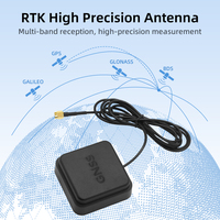 Antena GNSS RTK para Topografía, GPS GLONASS BeiDou L1 L2 3.5dBi, Antena Activa de Alta Precisión con Conector Roscado para Mapeo, Compatible con OEM