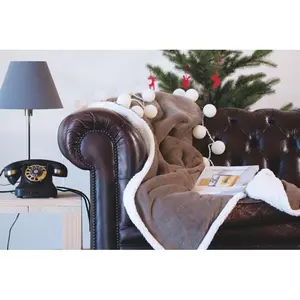 Couverture en polaire sherpa ZERMATT, articles personnalisés - Product Image 2