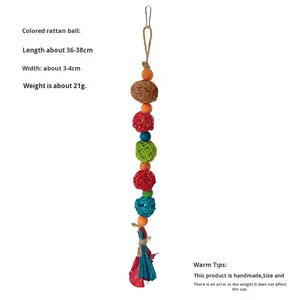 Красочная игрушка из ротанга для жевания листьев кукурузы - Product Image 6