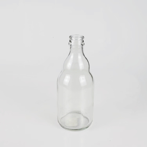 Vente flash : Bouteille en verre transparente haute <span class=keywords><strong>pression</strong></span> de 330 ml pour boissons, vin, kombucha, bière, avec capsule couronne pour tequila et brandy - Product Image 5