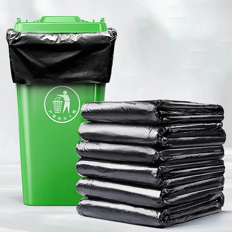 Eko plastik inşaat endüstriyel ağır çöp çöp torbaları 240L çöp mutfak çöp çöp çöp torbaları
