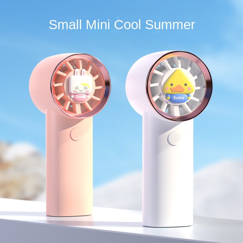 2025 Mini USB Portable Silent Air Cooling Fan New Design Handheld for Car Home Appliances Outdoor Cartoon Pedestal Electric Box