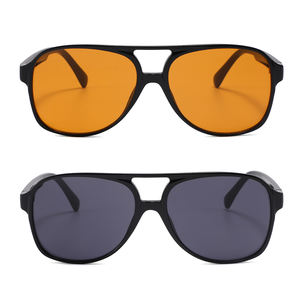 Venta al por mayor logotipo personalizado UV400 gafas de sol de plástico hombres mujeres 2025 gafas de sol de moda baratos gafas de sol de montura grande - Product Image 2