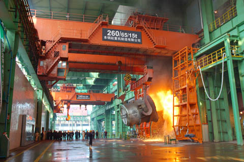 200T Overhead Travelling Foundry Crane Heavy Duty Electric For Steel Mill