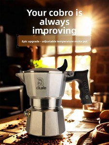 Caffettiera Moka Colbro in Acciaio Inox 316 con Doppia/Tripla Valvola, Stile Italiano, per Casa, Campeggio e <span class=keywords><strong>Caffè</strong></span> Espresso - Product Image 1