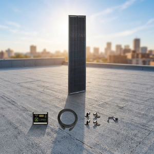 N-Type Monocrystalline Silicon 1200W All Black <b>Solar</b> Panel <b>Kit</b> with High Transmission Glass and 25-Year Warranty - Product Image 3