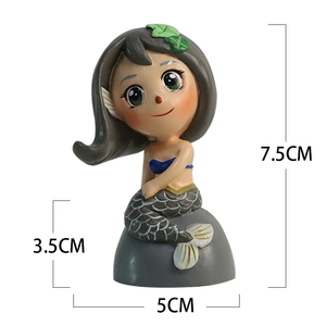 Figura Decorativa <span class=keywords><strong>de</strong></span> Resina <span class=keywords><strong>de</strong></span> Sirena Pintada a Mano, Impermeable, Divertida, <span class=keywords><strong>de</strong></span> <span class=keywords><strong>Dibujos</strong></span> Animados, para Acuario, Decoración del Hogar, Regalo <span class=keywords><strong>de</strong></span> Navidad - Product Image 2