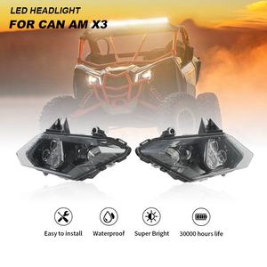 YongJin haute qualité Atv <span class=keywords><strong>Utv</strong></span> phare assemblage mise à niveau d'origine phare pour Can Am Maverick X3 2017 2018 - Product Image 1