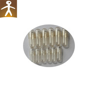 Enveloppe de capsule de cellulose végétarienne Pullulan transparent Taille 000 00 0 1 2 3 4 5 Capsules vides végétariennes certifiées halal