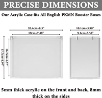Boîte de protection en acrylique MIO résistante aux UV, personnalisée pour ETB Elite Trainer Box TCG, boîte de protection en acrylique pour cartes
