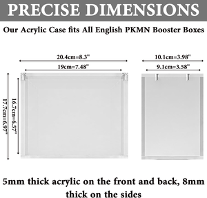Mio UV kháng pokemono Acrylic Booster Box trường hợp tùy chỉnh cho ma thuật thu thập etb Elite huấn luyện viên hộp TCG Acrylic cạnh trường hợp - Product Image 3