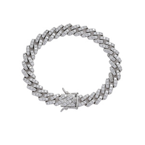 Hip Hop Cuban <b>Bracelet</b> 10mm Cuban <b>Bracelet</b> for Men Tanjing Fashion Lijing Necklace - Product Image 5