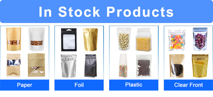 Heat Sealable Food Packaging Doypack Pouches Bags With Matte Window, nack Candy dried fruit nuts bag