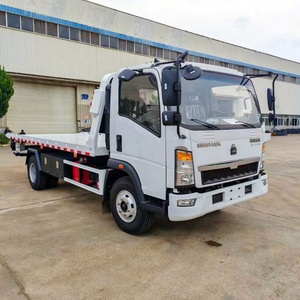 Camión de grúa Howo Wrecker 4x2 Camión de grúa montado Camión de remolque plano 5 toneladas a la <span class=keywords><strong>venta</strong></span> - Product Image 2