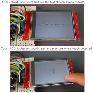 2.8 इंच Spi tft lcd डिस्प्ले Li9341 प्रतिरोधात्मक टच स्क्रीन मॉड्यूल 320x240 5v <span class=keywords><strong>Arduino</strong></span> 2560 esp32 diy परियोजनाओं के लिए कार्ड स्लॉट के साथ - Product Image 6