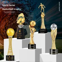 Trophée de football en cristal, gravé sur mesure, créatif, pour les jeux sportifs, les compétitions, les récompenses, le prix du championnat, ballon d'or