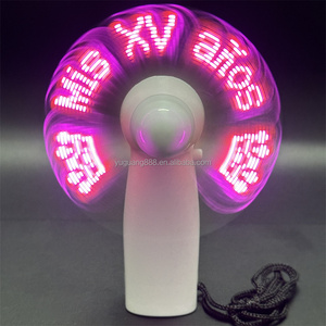 Quinceanera Decoração Led Mensagem Fan Flash Mensagens personalizadas - Product Image 2