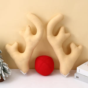 Bois de cerf pailleté Nouvelle décoration de <span class=keywords><strong>voiture</strong></span> de Noël Festival de Noël Ornement de <span class=keywords><strong>voiture</strong></span> créatif <span class=keywords><strong>Canne</strong></span> à sucre rouge blanche <span class=keywords><strong>Arbre</strong></span> de Noël - Product Image 2