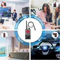 Détecteur de dispositifs cachés 5 en 1, détecteurs de caméra cachés GPS, détecteur RF et d'insectes, protéger l'équipement de surveillance du compteur de confidentialité