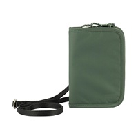Sac bandoulière antivol de voyage Source Factory avec protection RFID, multifonction, portable, fermeture éclair courte, en PU, unisexe