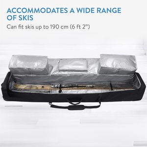 Athletic ODM OEM Bolsas de equipo para <span class=keywords><strong>botas</strong></span> acolchadas de esquí Bolsas deportivas de viaje <span class=keywords><strong>Bolsa</strong></span> de viaje con ruedas para llevar Snowboard rodante con ruedas - Product Image 3