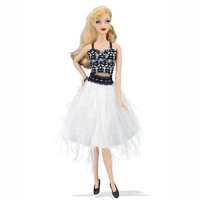 Modisches Baumwoll-Kleidungsset 30cm Rock für Halloween Weihnachten & Neujahr Feiertagsgeschenke BJD-Stil