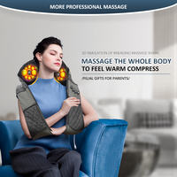 Masseur électrique Shiatsu pour le dos, le cou et les épaules, avec fonction de chauffage, pétrissage et tapotement, masseur pour le cou