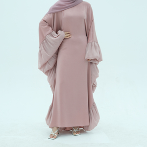Nuovo Abaya 2026 lb Manufacturers con Fiori e Farfalle, con Balze e Laccetti Interni, Vestito Kaftan Modesto, Abito Musulmano da Donna - Product Image 2