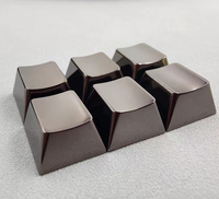 Custom CNC Machining Aluminum Alloy Keyboard Keycaps with Black Zinc Finish Keypad with Metric Measurement System