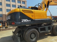 Excavatrice utilisée de pelle rétro de moteur de l'excavatrice 124KW Cummins de roue de Hyundai R210W-9T de la bonne condition 2023 grande utilisée