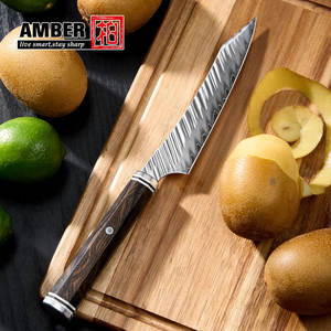 Nuovo coltello da cucina VG10 lama in acciaio ad alto tenore di carbonio forgiato manico in legno coltelli piccoli da cucina coltello per filetto giapponese personalizzato - Product Image 2