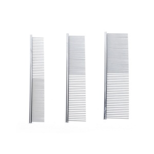 Peigne de toilettage Pawmino pour animaux de compagnie, en acier inoxydable, à dents fines et denses, pour démêler les poils des chats et des chiens, taille petite et moyenne - Product Image 1