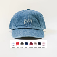 Gorra de Béisbol Estilo Dad Hat de 6 Paneles, de Algodón Desgastado Vintage, con Logotipo Bordado Personalizado