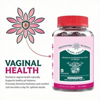 Gummies Équilibre Féminin Marque Blanche 60 unités Véganes Sans Sucre Saveur Ananas pour la Santé Intime Féminine Service OEM ODM
