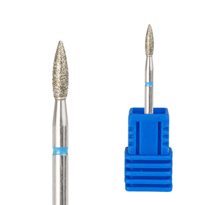 2.3*10Mm Ngọn Lửa Hình Dạng Kim Cương Pro Nail Bit Chất Lượng Cao Làm Móng Tay Khoan Cho Phay Lớp Biểu Bì Sạch Điện Kim Cương Nail Khoan Bit - Product Image 3