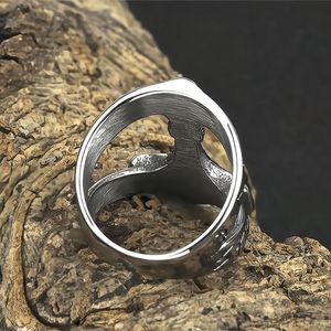 Bague marteau Viking pour hommes, en acier inoxydable, style nordique, bijoux cadeau pour hommes - Product Image 4