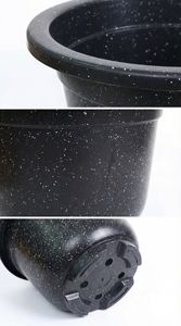 Pots de plantes en plastique moucheté en gros, pots de pépinière durables avec trous de drainage, jardinières intérieures et extérieures, approvisionnement en vrac - Product Image 2